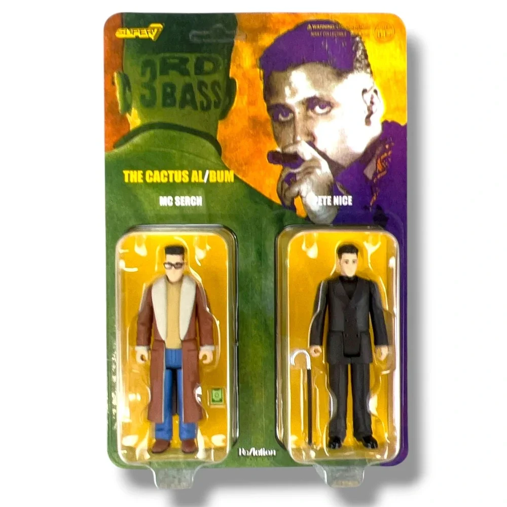Super7 3rd Bass The Cactus Al/Bum ReAction Figures MC‎ Serch Pete Nice NIB